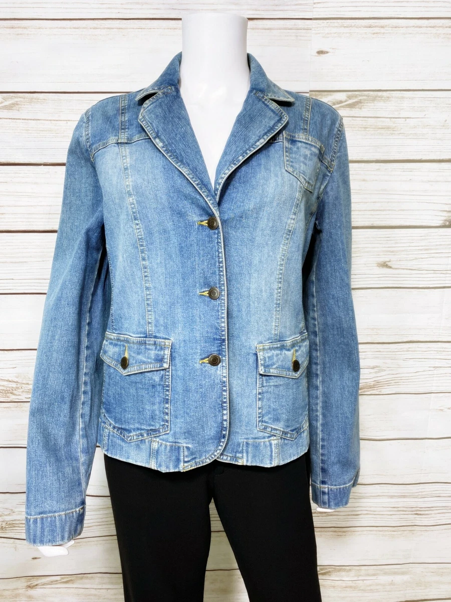 Ann taylor loft denim jacket sales