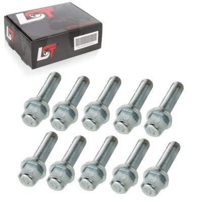 10x UNIVERSAL WHEEL BOLT BALL COLLAR R14 BOLT M14x1.5 x 73mm *NEW*