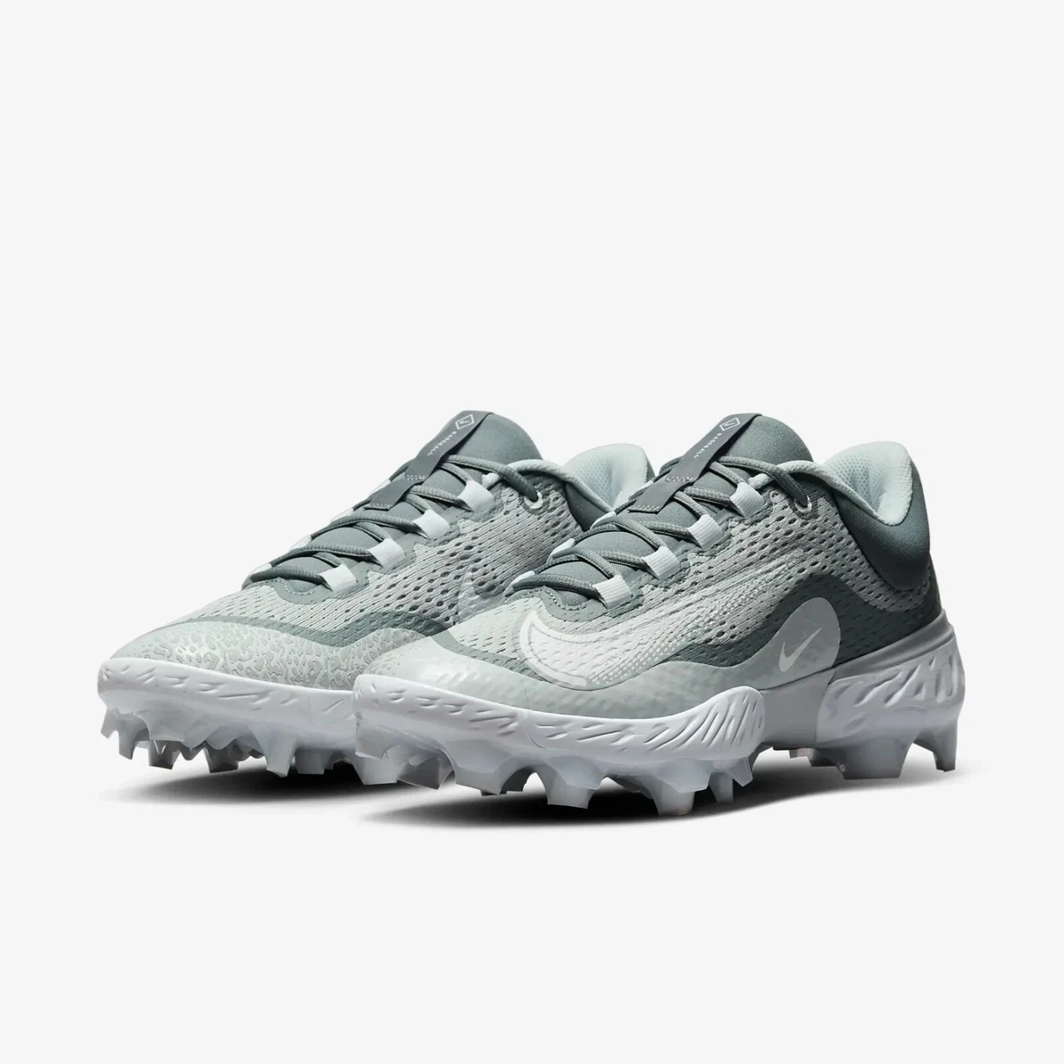 Nike Alpha Huarache Elite 4 Low MCS Baseball Cleats.. Wolf Grey.. Size 13