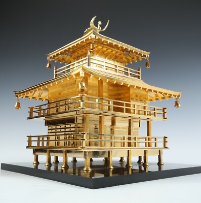 Japanese Vintage Brass Figure -Temple of the Golden Pavilion