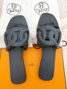 hermes sandals rubber