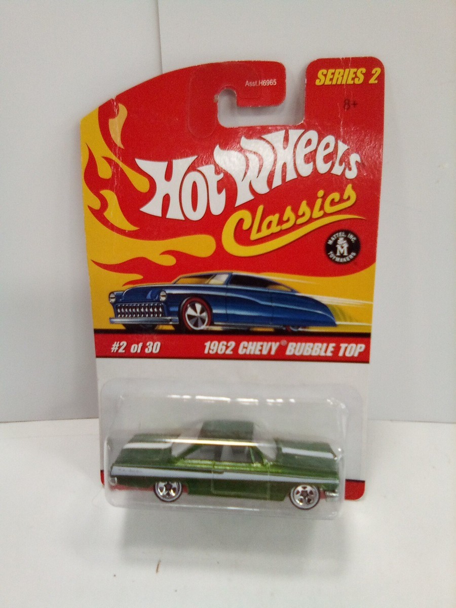 ミニカー Hot WHeels Classics 1962CHEVY BUBBLE TOP Hot Wheels Classics Series 2 1962 Chevy Bubble Top #2 of 30 Die