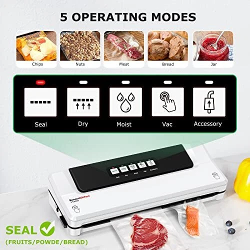 Machine Sous Vide Alimentaire 5 en 1 Bonsenkitchen - Appareil de Mise Sous  Vi 765756170093