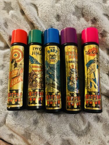 Lot Of 5 Vintage Rare WWII 50th Anniversary 1945-1995 Bingo King Ink Markers - Picture 1 of 2