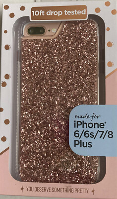 Protective And Pretty Rose Gold Case For iPhone 6/6s/7/8 Plus - New / Sealed