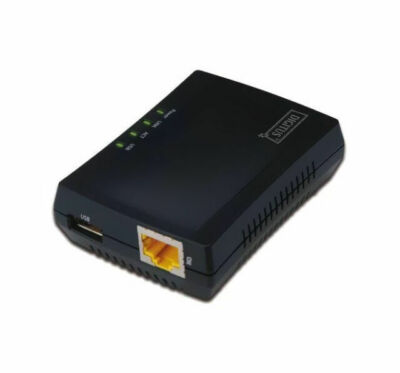 DIGITUS USB-Netzwerkserver 1-Port +Printserver, NAS-&USB-HUB DN-13020 (401603229