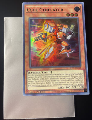 generator deck yugioh Yugioh! Code Generator - GFP2-EN082 - Ultimate Rare - 1st Edition Mint  Condition