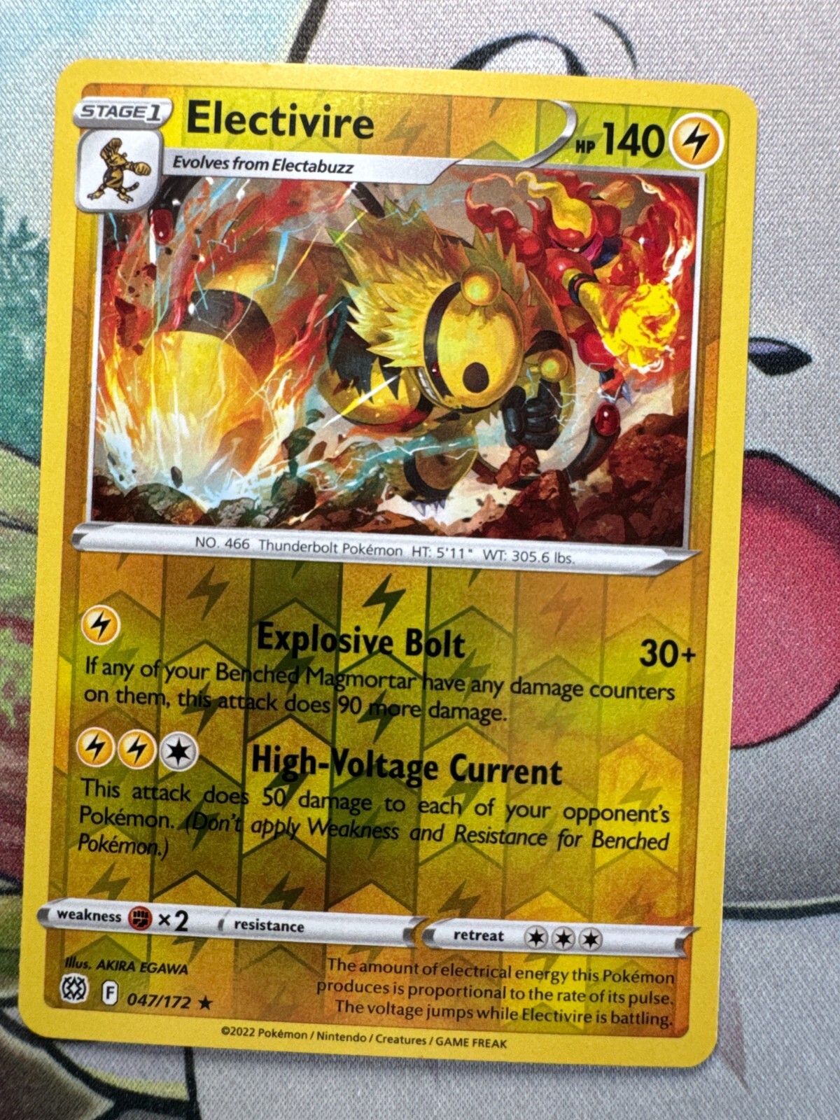 Electivire Reverse Holo English Pokemon TCG BKCF571