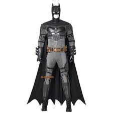 Justice League Batman Cosplay Men's Jumpsuit Suit Halloween Cloak Outfit Lot