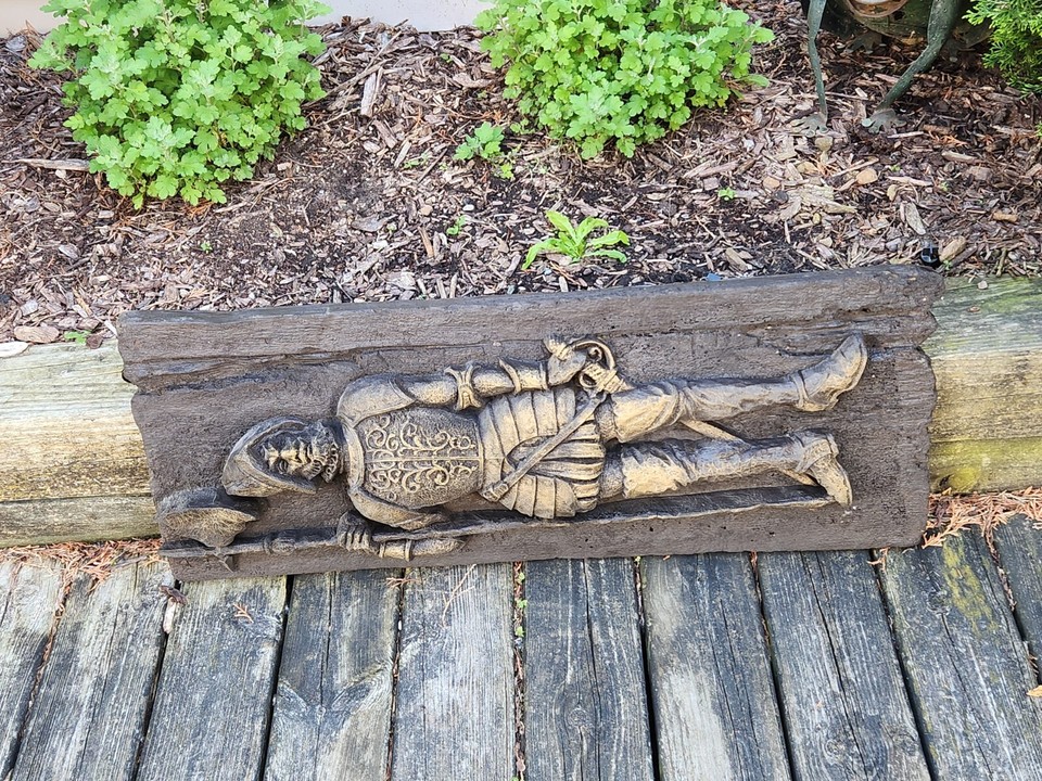 Conquistador Sculpture Vanathane 3D Wall Art High Relief MCM Vintage 14