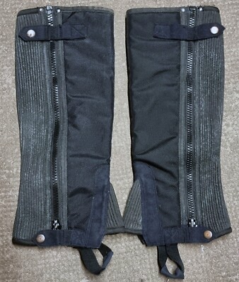Reit-Chaps, Größe L, schwarz, aus Nylon / Stoff, gebraucht