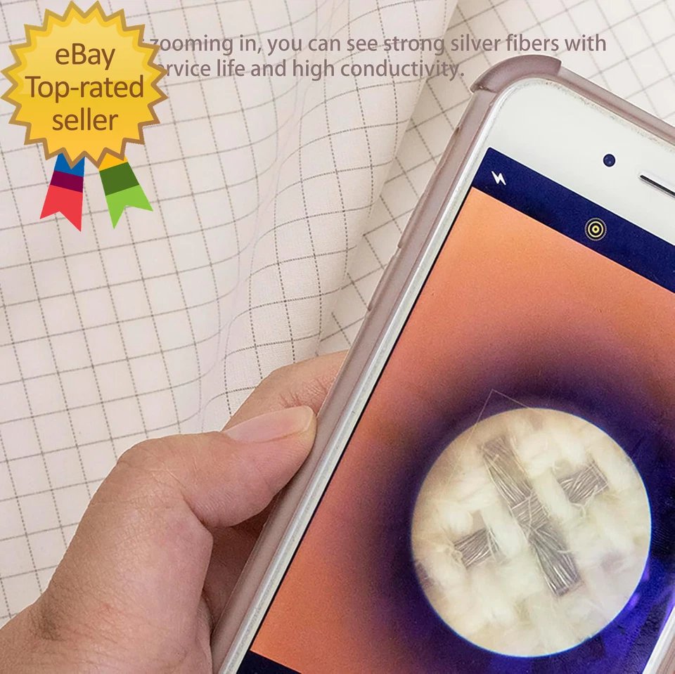 Sábana bajera orgánica 10 % plateada para terapia de sueño en cama con terreno más seguro Foto 3 de 4