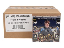 2026 PANINI SELECT NASCAR RACING HOBBY 12-BOX CASE