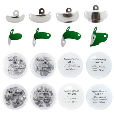 Dental Sectional Matrix Bands M4 1.0 2.0 With Holes 3.5/4.5/5.5/6.5mm Non-Stick