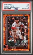 2025 TOPPS ORANGE DIAMANTE #10 CONNOR WONG 3/25 PSA 9
