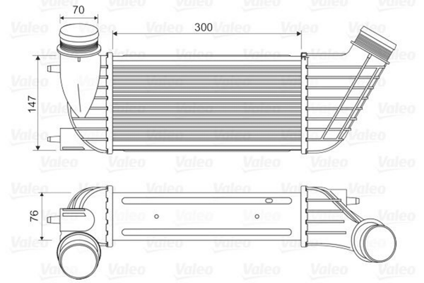 LadeluftküHler FüR CitroËN Fiat Lancia Peugeot C8 Jumpy II Pritsche/Fahrgestell-image