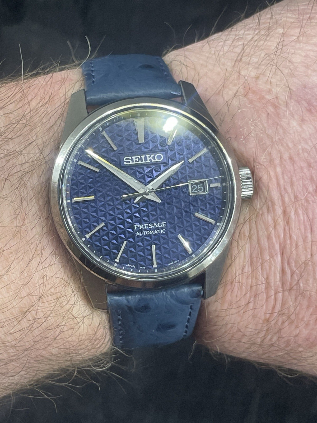 Seiko Presage Sharp Edge Automatic Watch With Fan… - image 6