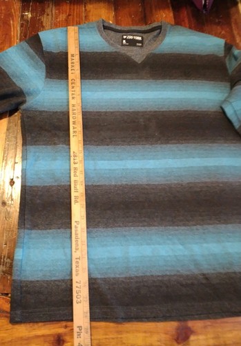 Zoo York Sweater Sweatshirt Striped Blue Black Gray Skateboard Size XL - Picture 7 of 9