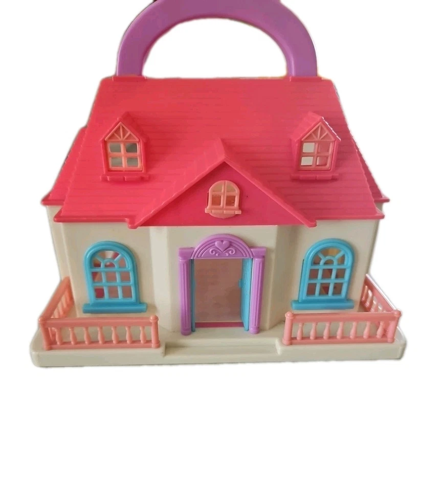 Mini juego de mano Tiny Dreams de colección casa azul casa de muñecas Polly Pocket Foto 2 de 4