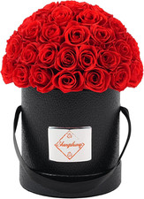 Flowers Roses Forever Gifts for Women - 49 Preserved Flowers Real Roses Birthday