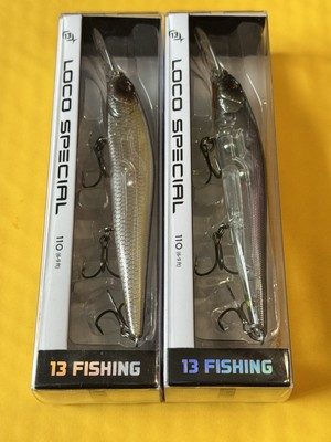 2) 13 Fishing Loco Special 110 Jerkbait 4 1/2 9/16oz Golden Nugget Gizzard of OZ