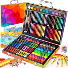 Arts and Crafts Supplies, 183-Pack Drawing Painting Set for Kids Girls Boys T...