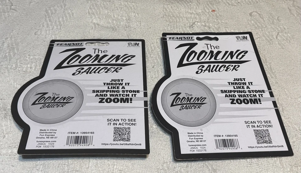 The Zooming Saucer Rubber Disc Lot Of TWO (2): BLUE & GREEN - Image 2 of 2