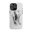 Elephant Minimalist Phone Case for iPhone, Samsung Galaxy, Pixel