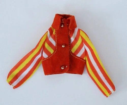 Vintage 1972 Francie The Slacks Suit MOD Orange Striped Top Barbie Outfit #3276
