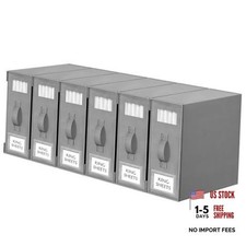 Bed Sheet Organizers and Storage, 6 Pack Foldable Linen Closet 6PACK Grey
