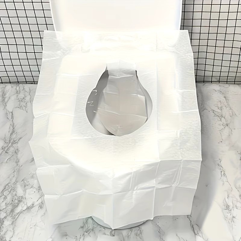 [Portable Toilet Covers] 50pcs, Disposable Toilet Seat Covers, Portable...