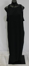 Asos Women's Solid Sleeveless Twist Shoulder Midi Dress EJ3 Black Small NWT