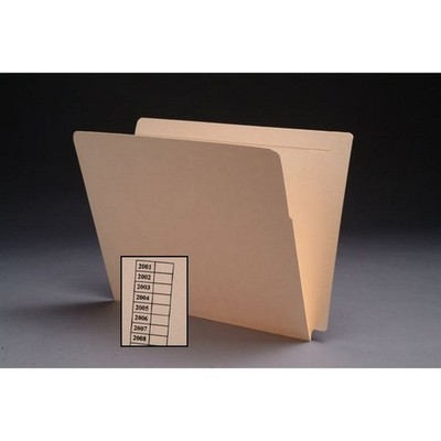 11pt Manila Folders, Full Cut 2-Ply End Tab, Interlock Reinforced, Letter Size