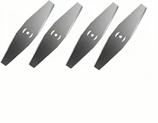 4-Pack Metal Lawn Mower Blade Replacement Set | Universal Grass Trimmer Blades