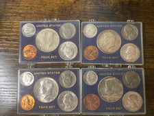 Lot of 4 Circulated 1964 Year Sets please see pictures for conditions.