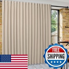 DWCN Privacy Room Divider Blackout Curtain - Patio Sliding Door Curtains, Extra