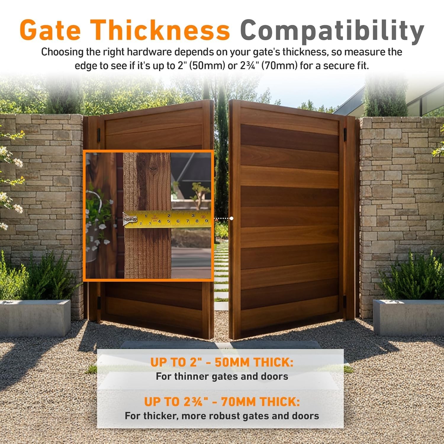 Keyed Inside & Outside Gate Lock in Stainless Steel