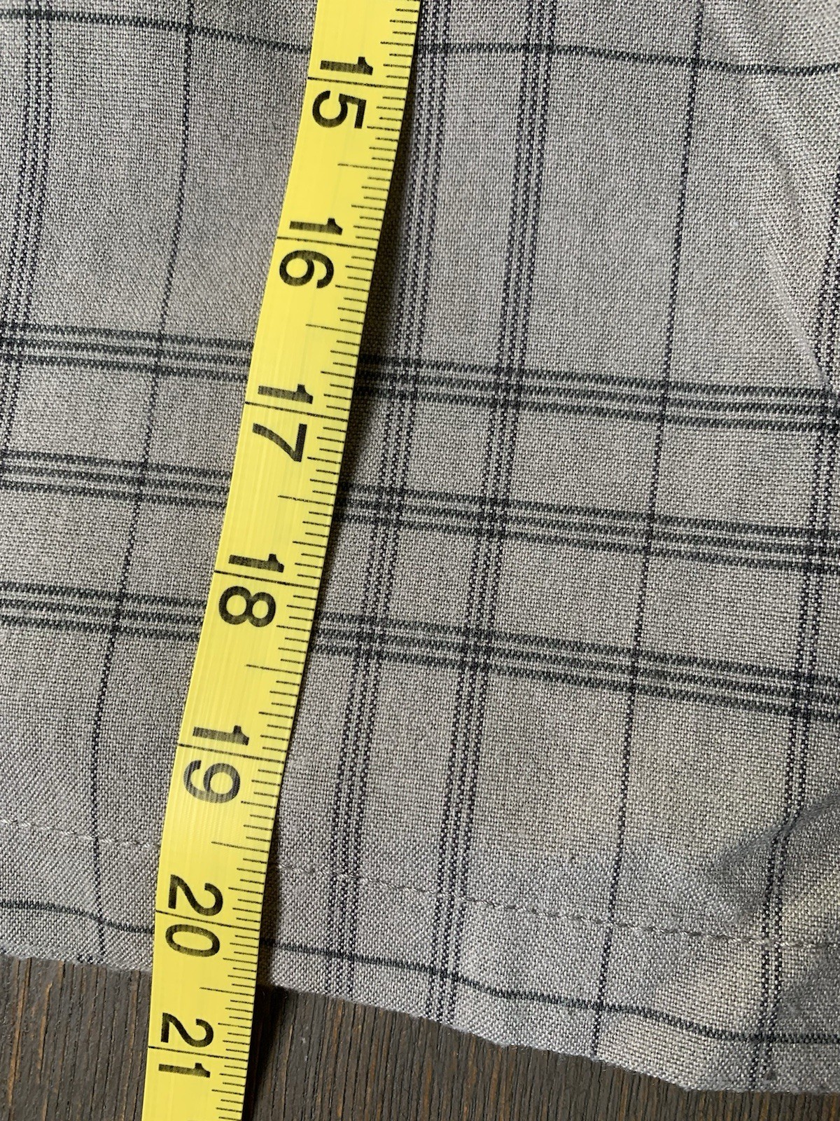 Quick Silver Men Gray Black Plaid StripedChino Sh… - image 6