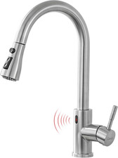Touchless Kitchen Faucet with Pull down Sprayer Motion Sensor Hands-Free Smart A