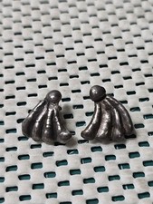 Antique Sterling Silver Small Scallops Design...
