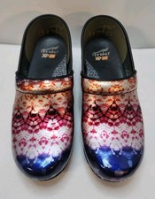 Women  s Dansko Professional XP 2.0 Clogs Metallic Tie Dye Size 40 US 9.5-10