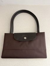 Longchamp Medium Le Pliage Top Handle Tote Chocolate Brown