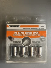 Dorman 712-681 M14-1.50 Wheel Lock Set Silver - Includes Key