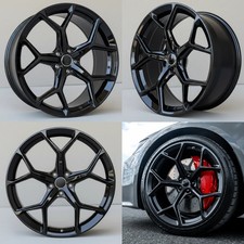4pcs 198.5 Wheel Rims For Audi A4 A5 A6 A7 Q5 Rs5 Rs6 Rs7 Sq5 Black Rim