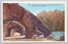 Triple Tunnels Shoshone Canyon Cody Road Yellowstone Natl Park Postcard