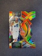 2023-24 Panini Select Jordan Clarkson Tie-Dye Die Cut Prizm #168 Jazz #d 04/25