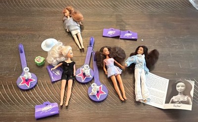 Starr Model Agency Starr Fashion Doll Lot4 pcs w/ Outfits And Stands 3x 4 Purses
