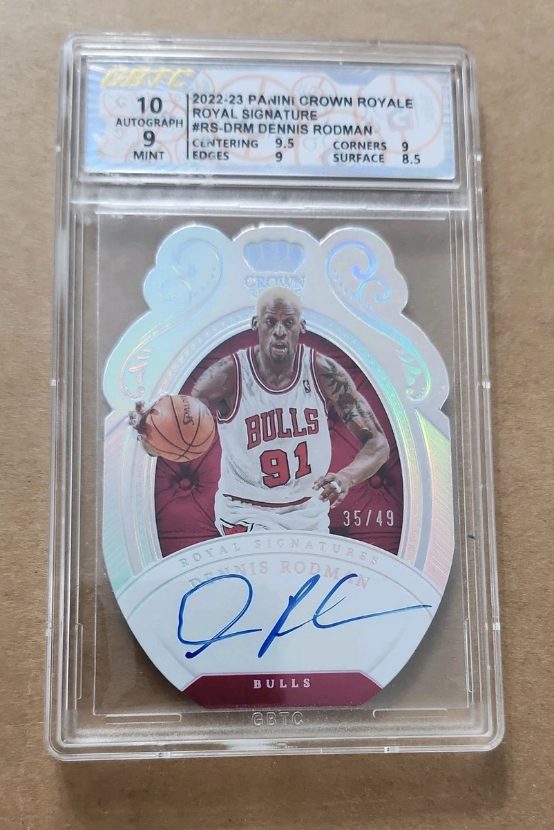 Panini Dennis Rodman Basketball Autographed Sports Trading Cards