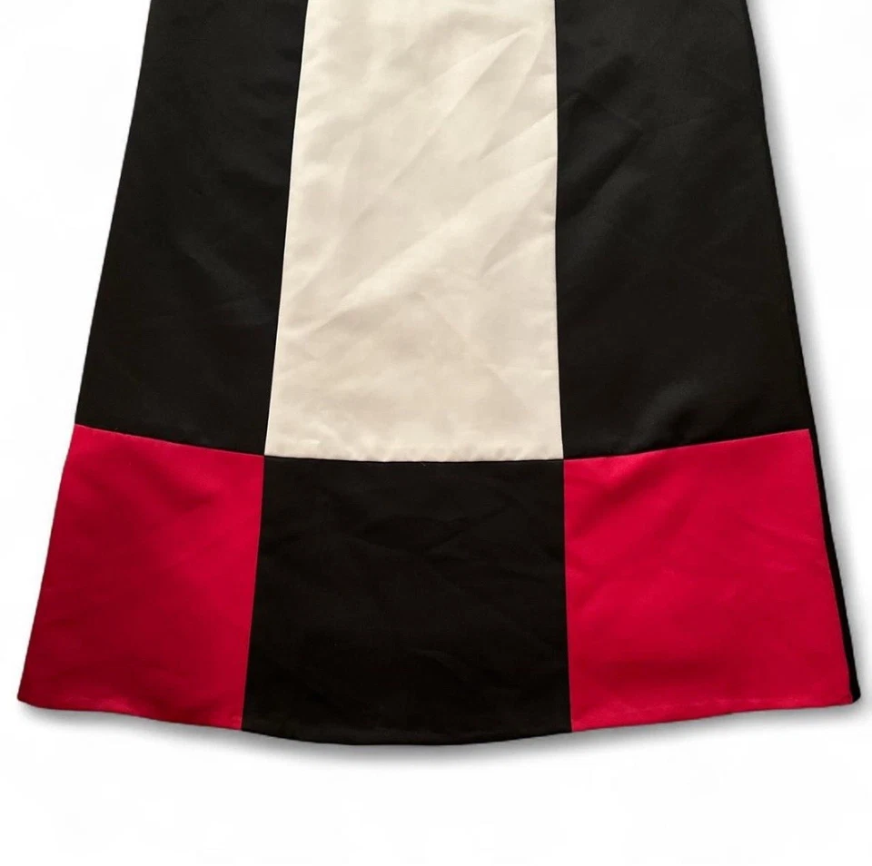 Vintage Jessica McClintock Gunne Sax Black and Pink Dress Size 5 - Image 2 of 4