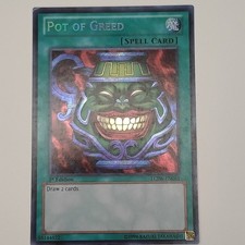 Yu-Gi-Oh! - Pot of Greed (LCJW-EN061) - Legendary Collection 4: Joey's World - 1st Edition - Secret Rare